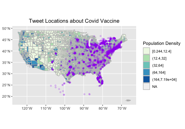 map of twitter activity